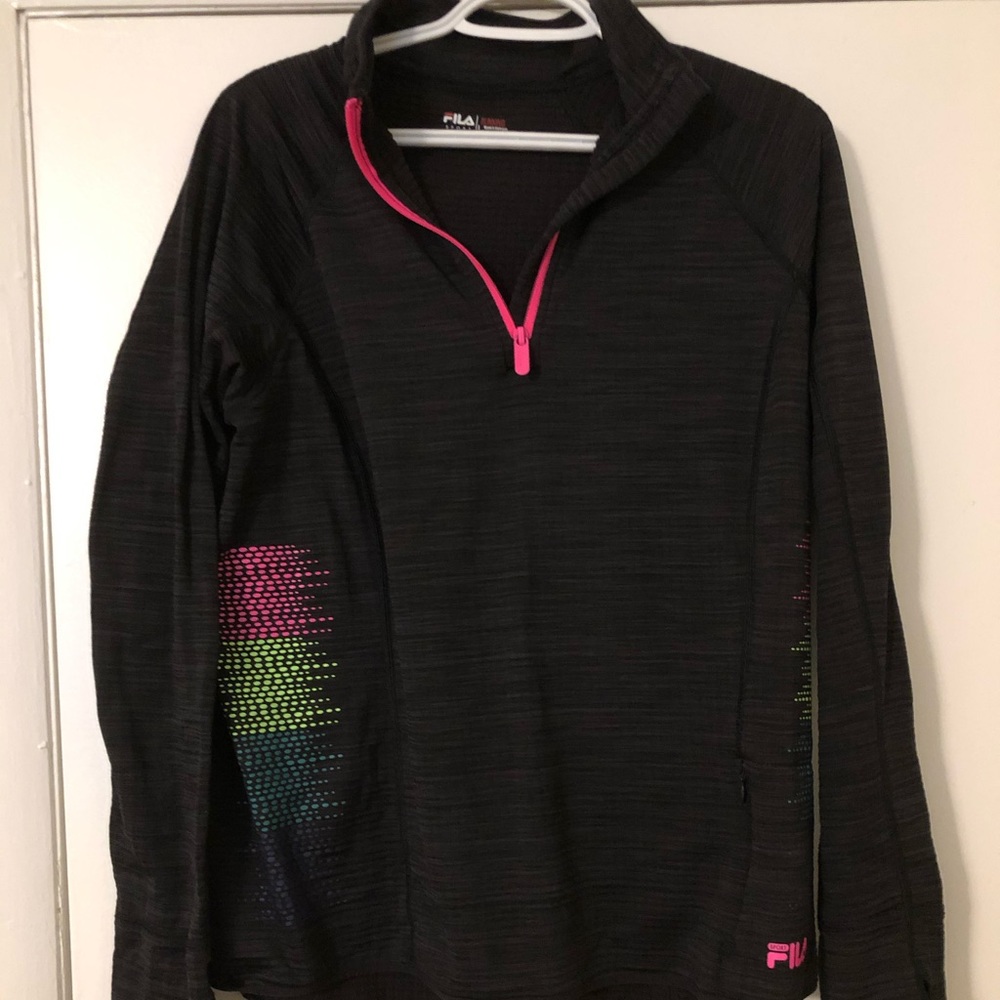 Fila Sport Large Running Long Sleeve Shirt Thermal